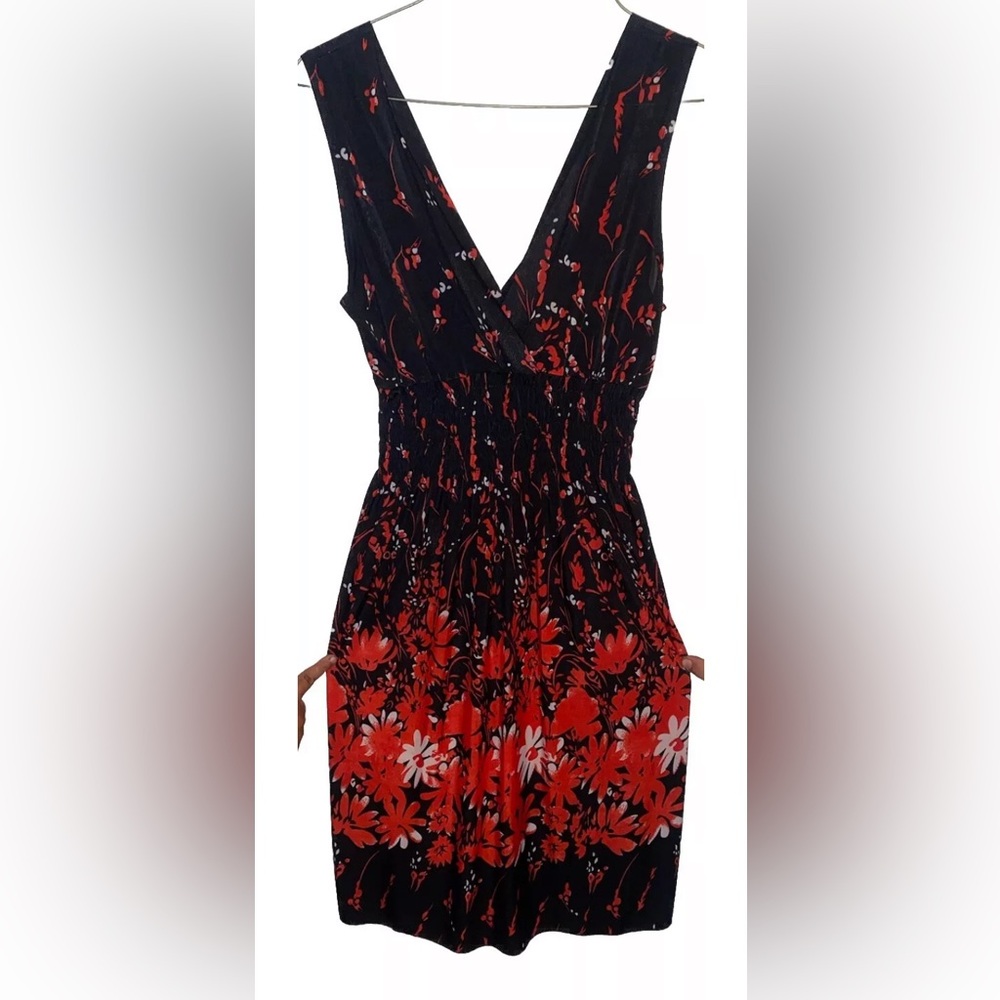 Red And Black Mini Dress Unbranded Size Small